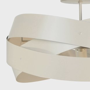 Euluna plafondlamp Tornado, beige, Ø 50 cm