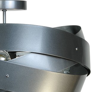 Euluna plafondlamp Tornado, antraciet, Ø 50 cm