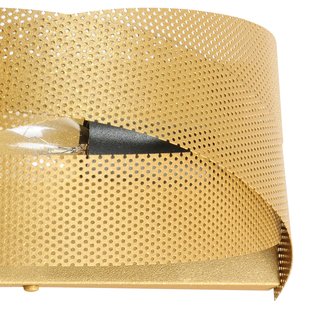 Euluna wandlamp Tornado, goudkleurig