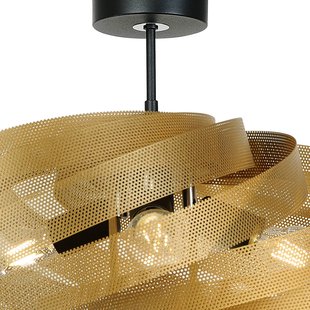 Euluna Plafondlamp Vento, goudkleurig, Ø 60 cm