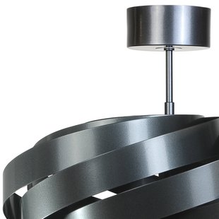 Euluna Vento plafondlamp, antraciet, Ø 50 cm