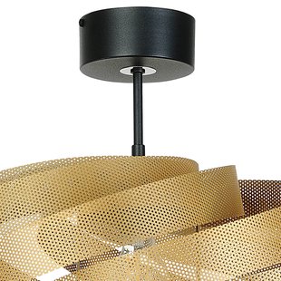 Euluna Plafondlamp Vento, goudkleurig, Ø 50 cm