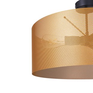 Euluna plafondlamp Zofia, goudkleurig Ø 50 cm