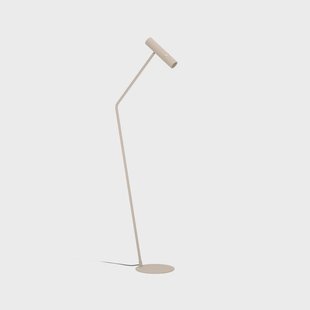 EGLO LED vloerlamp Caminia, hoogte 158,5 cm, zandkleurig, staal