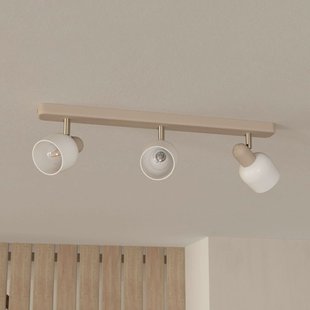 EGLO Corato plafondspot, zand/nikkel/opal, 3-lamps.