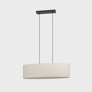 EGLO Febres hanglamp, zwart/wit, 2-lamps.