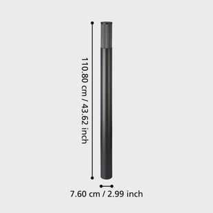 EGLO Tuinpadverlichting, hoogte 110 cm, zwart, aluminium