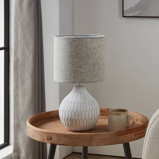 EGLO Bellariva 3 tafellamp, wit/lichtbruin