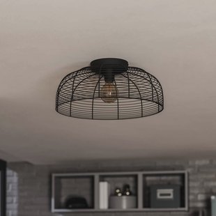 EGLO Plafondlamp Rinroe, Ø 45 cm, zwart, staal