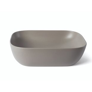 Waskom Luca Sanitair Ceramics Rechthoekig 45,5x45,5x13,5 Keramiek Mat Lichtgrijs