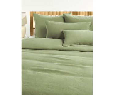 Gewassen linnen dekbedovertrek Airy