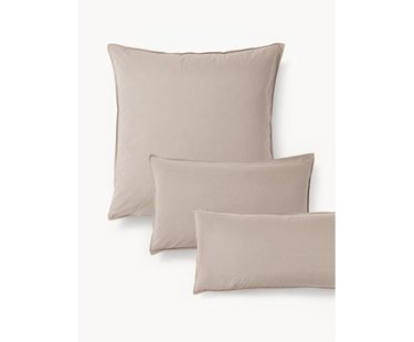 Kussenhoes van gewassen perkalkatoen Debbie