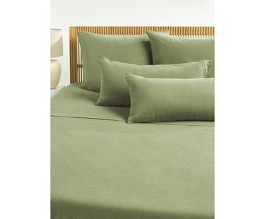 Gewassen linnen laken Airy