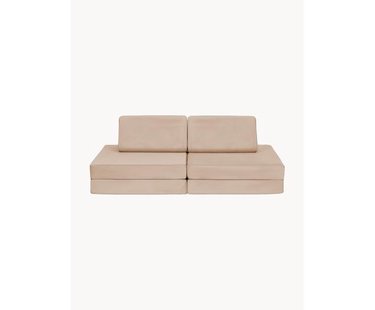Handgemaakte modulaire fluwelen speelbank Mila