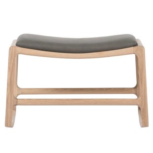 Gazzda Dedo Voetenbank Dakar Leder Grey 1258