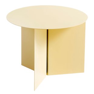 Hay Slit Table Round Bijzettafel Lichtgeel