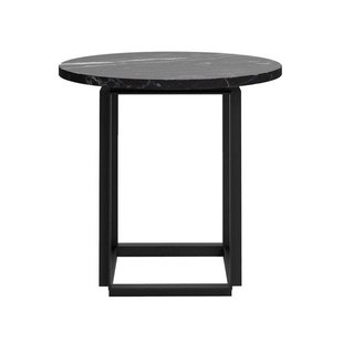 New Works Florence Bijzettafel&Oslash;50 Black Marquina Marble