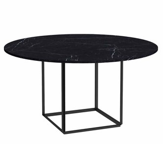 New Works Florence Eettafel&Oslash;120 Black Marquina Marble