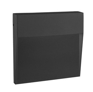 Century Italia Paseo - buiten wandverlichting - 10,5 x 10,5 x 2,4 cm - 4W - IP54 - zwart