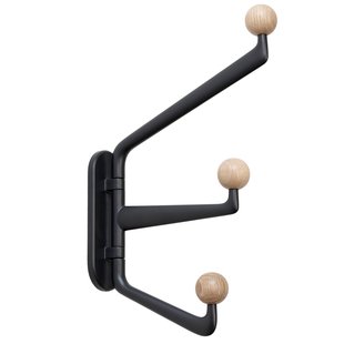 &amp;tradition Capture SC75 Wandkapstok Graphite&amp;Oak