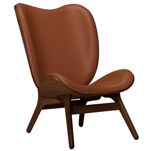 Umage A Conversation Piece Tall Fauteuil Donker Eiken Leer Cognac