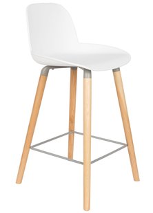 Zuiver Albert Kuip Barkruk 65cm Wit