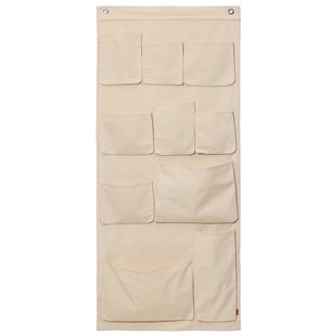 Ferm Living Canvas Wall Pockets Organizer 70x160