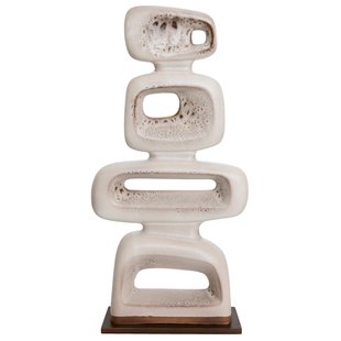 HKliving Ceramic Sculpture Reactive Brown Decoratie