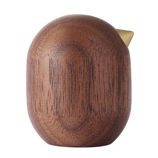 Normann Copenhagen Little Bird Decoratie 4,5cm Walnoot
