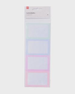 HEMA Textieletiketten pastel - 8 stuks (multicolor)