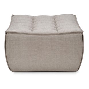 Ethnicraft N701 Poef Eco Fabric Ecru