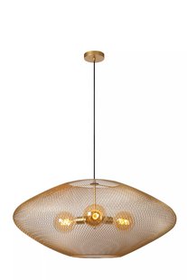 Lucide Mesh - hanglamp 3L - Ø 85 x 500 cm - goud