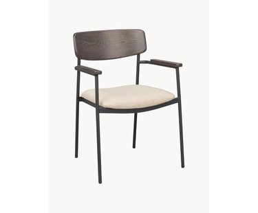 Armstoelen Maymont van eikenhout, 2-delig