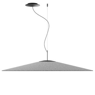 Luceplan Koin&egrave; Hanglamp LED &Oslash;110 Akoestisch Grijs