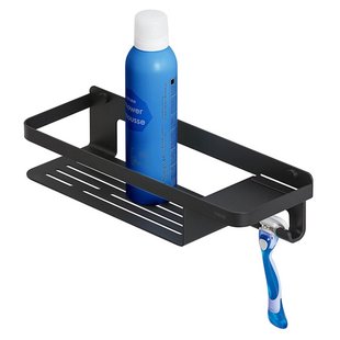 Douchemand Tiger Caddy Met Handdoekhaak 32 cm Zwart Douchemand Tiger Caddy Met Handdoekhaak 32 cm Zwart