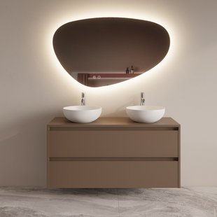 Badmeubelset BWS Riga Met Topplaat 120 cm Latte