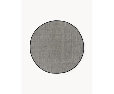 Rond wollen vloerkleed Amaro, handgeweven