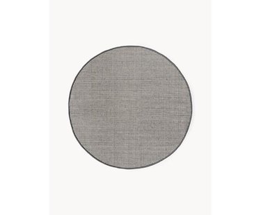 Rond wollen vloerkleed Amaro, handgeweven