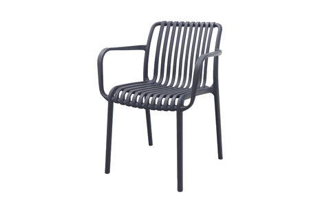 Stripe stapelbare tuinstoel - Antraciet Stripe stapelbare tuinstoel - Antraciet