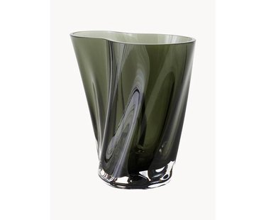 Mondgeblazen glazen vaas Aer, H 19 cm