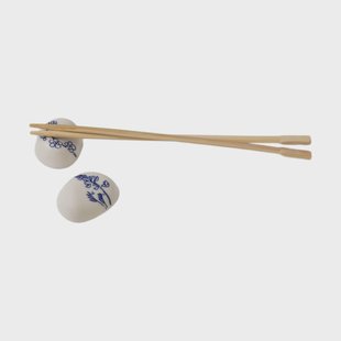 Moomin Arabia Moomin Haru ruststeen voor eetstokjes 2-pack Blauw-wit