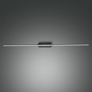 Fabas Luce Nala LED spiegellamp, zwart, breedte 110 cm, metaal