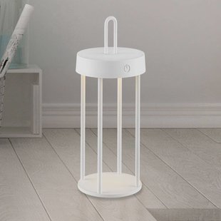 JUST LIGHT. GmbH JUST LIGHT. Anselm LED tafellamp, wit, 28 cm, ijzer