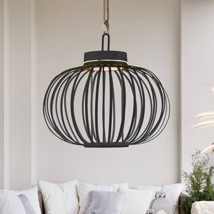 JUST LIGHT. GmbH JUST LIGHT. Akuba LED tafellamp zwart 33 cm bamboe