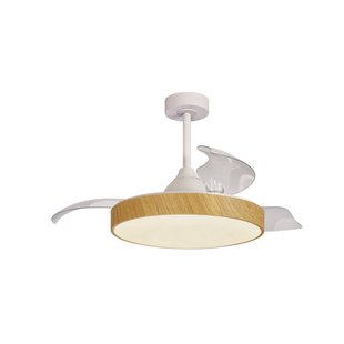 Mantra Iluminación LED plafondventilator Alaska houtlook DC stil Ø 106 cm CCT
