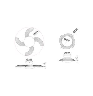 Mantra Iluminación LED plafondventilator Aloha wit DC-motor stil Ø 90 cm CCT