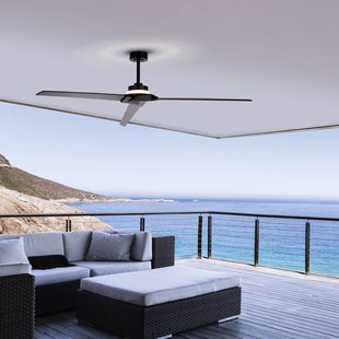 Mantra Iluminación LED plafondventilator Brisa zwart/hout DC stil 175 cm CCT