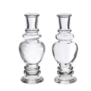 Ideas 4 Seasons kaarsen vaas Venetie 15.5x5.7cm helder glas Ideas 4 Seasons kaarsen vaas Venetie 15.5x5.7cm helder glas