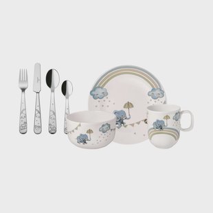 Villeroy & Boch Walk like an Elephant kinderservies en bestek 7-deig