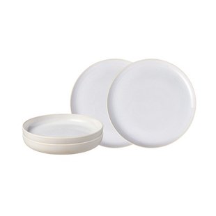 Villeroy & Boch Crafted cotton servies 4-delig White
